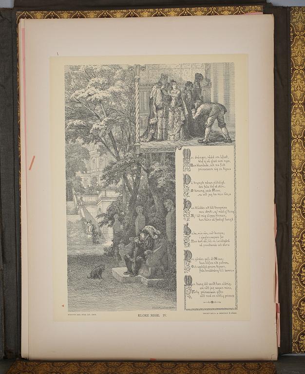 FREDRIK WILHELM SCHOLANDER, mapp med 24 grafiska blad, fösta och andra samlingen.