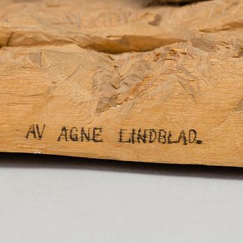 AGNE LINDBLAD, wood sculpture, signed and dated 1930.