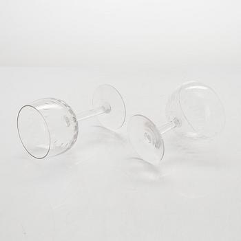 Göran Hongell,  A 34-piece glass ware set "Kilta". Iittala, in production 1947-1966.