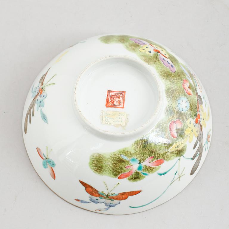 SKÅL, porslin, Kina, sekelskiftet 1900.