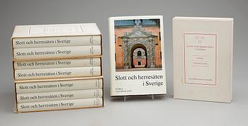 BÖCKER, 8 vol, "Slott och Herresäten i Sverige", Allhems förlag Malmö, 1960/70-tal.