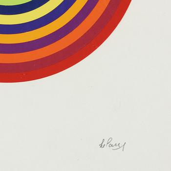 JULIO LE PARC, silk screen, signed Le Parc and numbered 57/120 in pencil.
