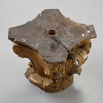 DEKORELEMENT/BORD, kapitäl, 17/1800-tal.