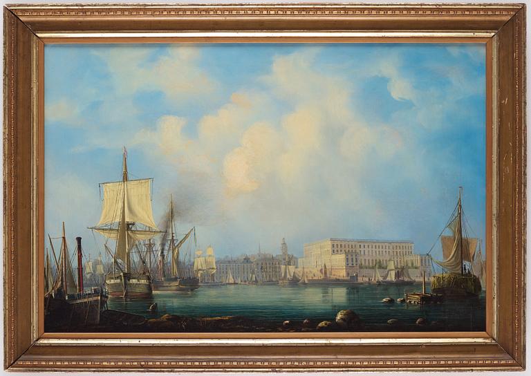 Per Wilhelm Cedergren, Vy mot Stockholms slott från Saltsjön.