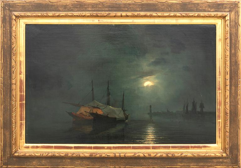 Henriette Fauchier Gudin, olja på duk signerad.