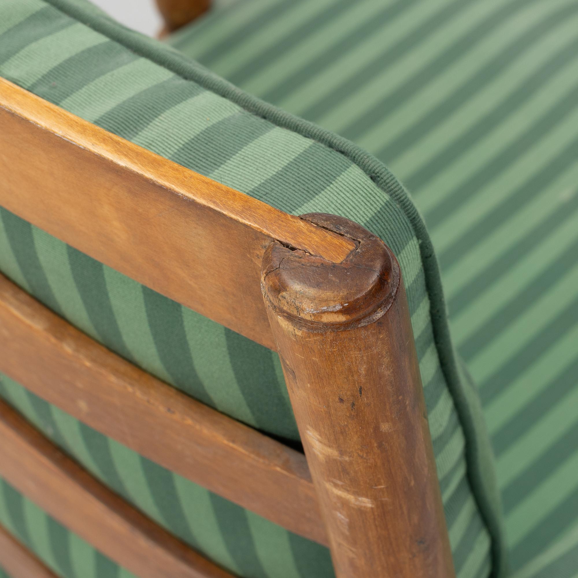 Armchair, Gustavian, Gripsholm model, late 18th century.