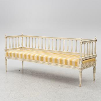 A Gustavian style sofa, second half of the 20th century.