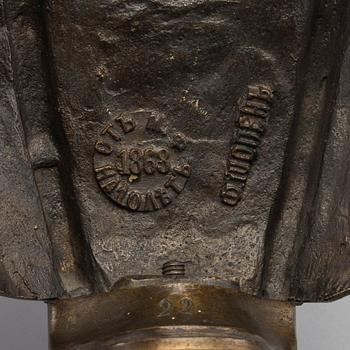 FELIX CHOPIN, A bronze sculpture, Chopin Russia 19th century,