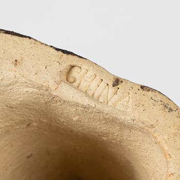 Figuriner, fem stycken, keramik. Kina, 1900-tal.