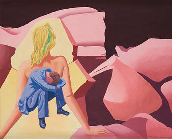 667. Vilhelm Bjerke-Petersen, Surrealistiskt komposition med man och kvinna.
