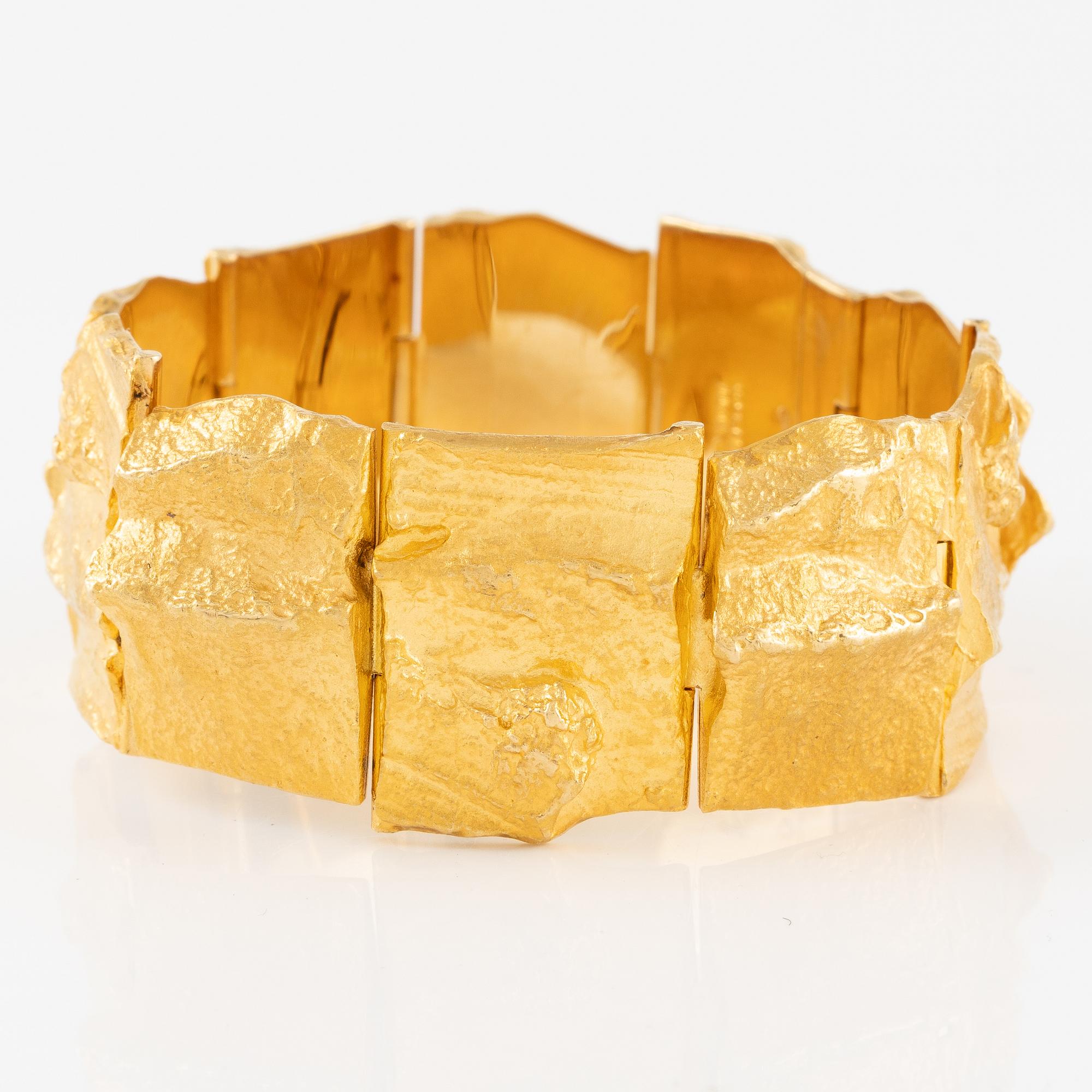 A Björn Weckström bracelet 18K gold "Golden Stream", for Lapponia.