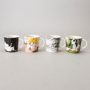 MUMIN SERVISDELAR, 19 delar, porslin, Moomin Characters, Arabia, Finland.