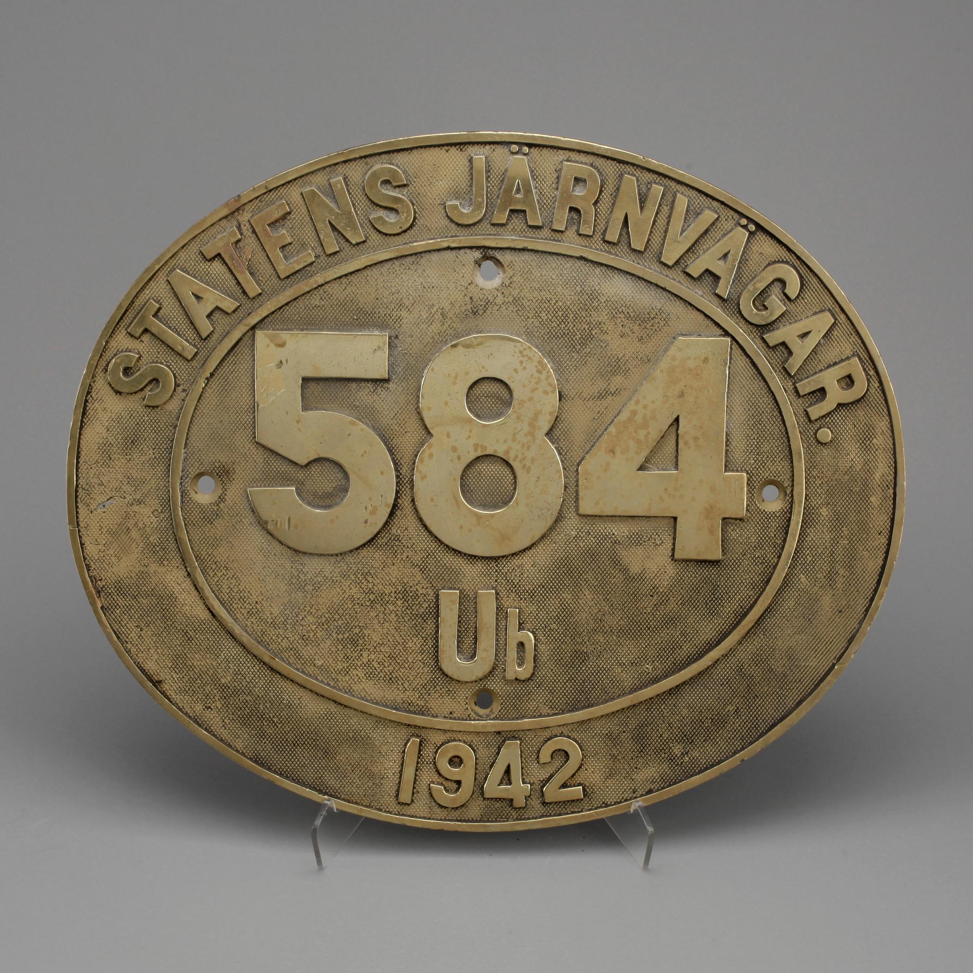 SKYLT, Statens Järnvägar, 1942.