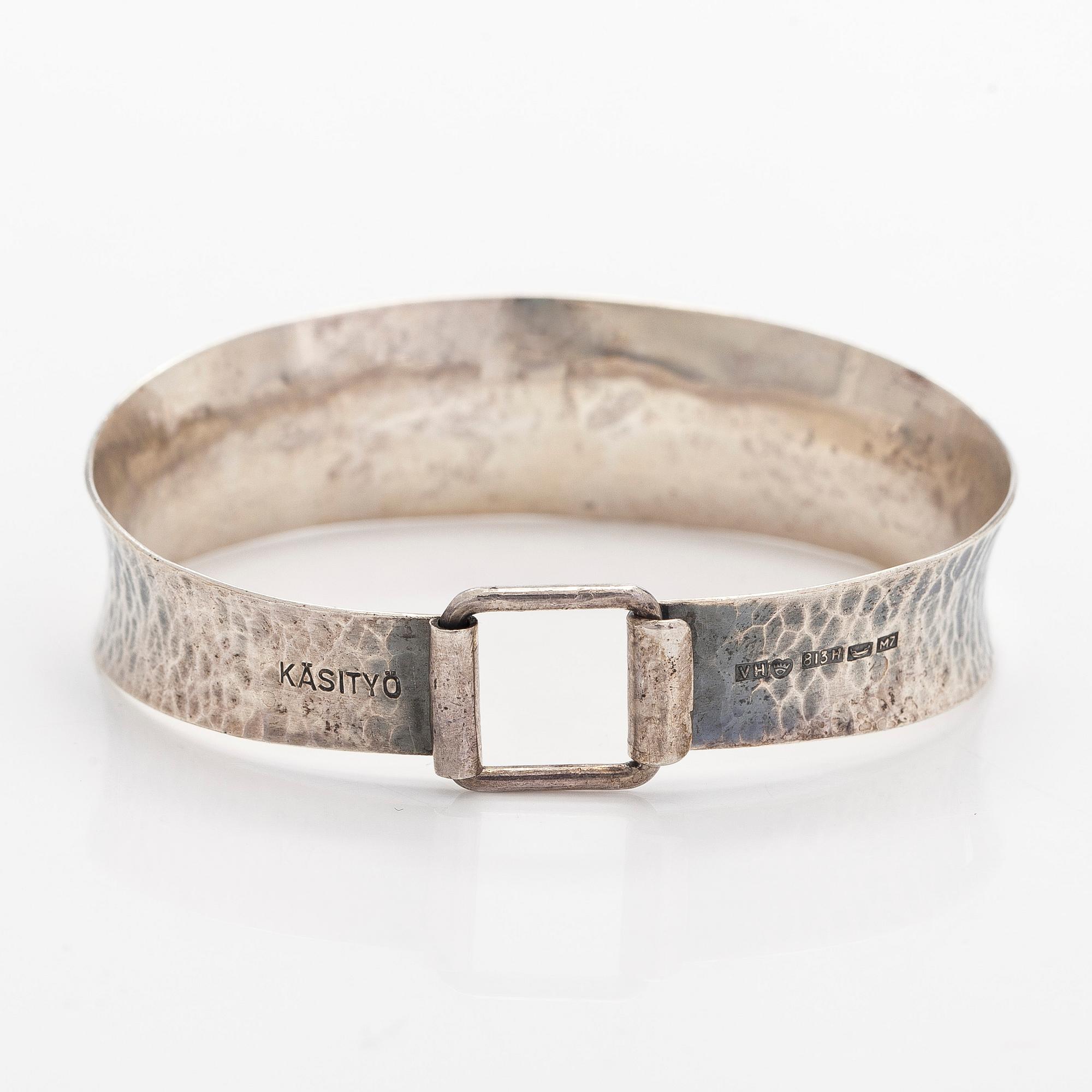 Väinö Hamara, bracelet, silver, Helsinki, 1965.