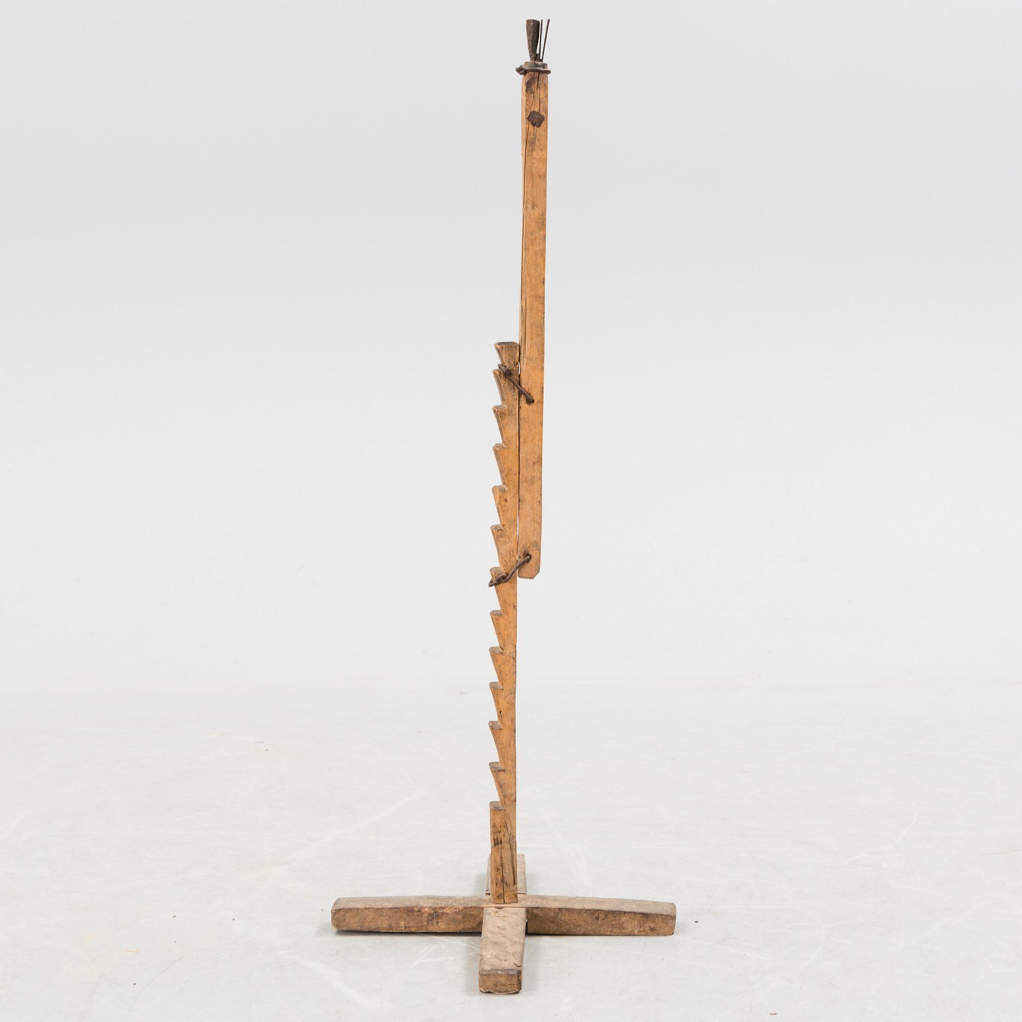 LJUSSTAKE, så kallad lysekärring, allmoge 1800-tal.