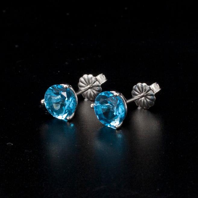 ÖRHÄNGEN, 14K guld. Topas från Nigeria 3.20 ct.