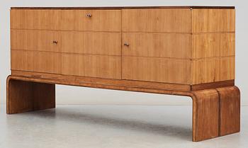 An Axel Larsson mahogany, walnut and palisander sideboard, Albin Johansson, Wickman & Nyberg Stockholm 1930.