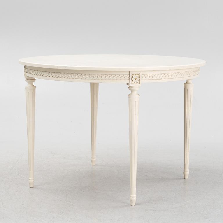 A Gustavian Style Dining Table, second half of the 20th century.