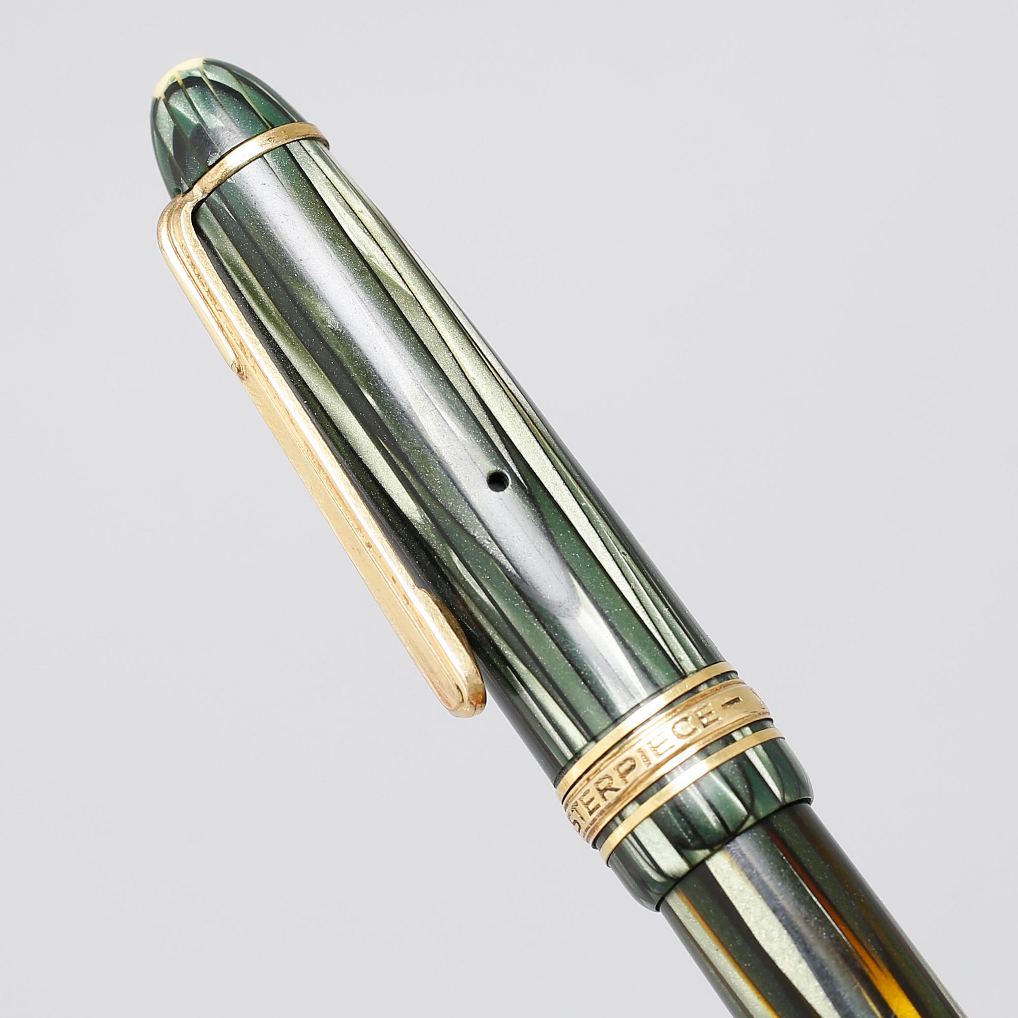 A mid 20th century Masterpiece M 144G Montblanc fountain pen. Bukowskis