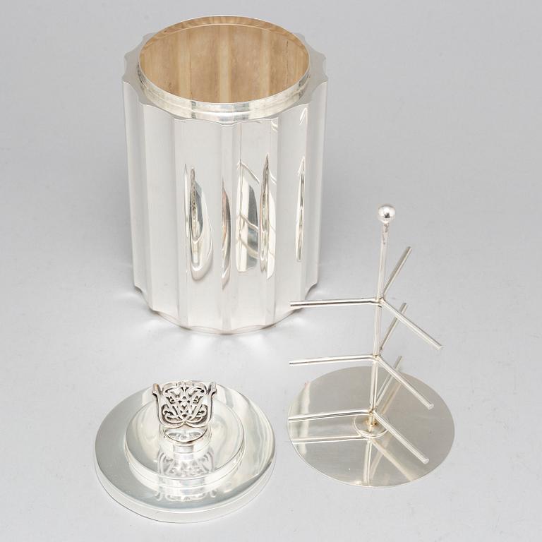 ATELIER BORGILA, tobaksburk, sterling silver, Stockholm, 1949.