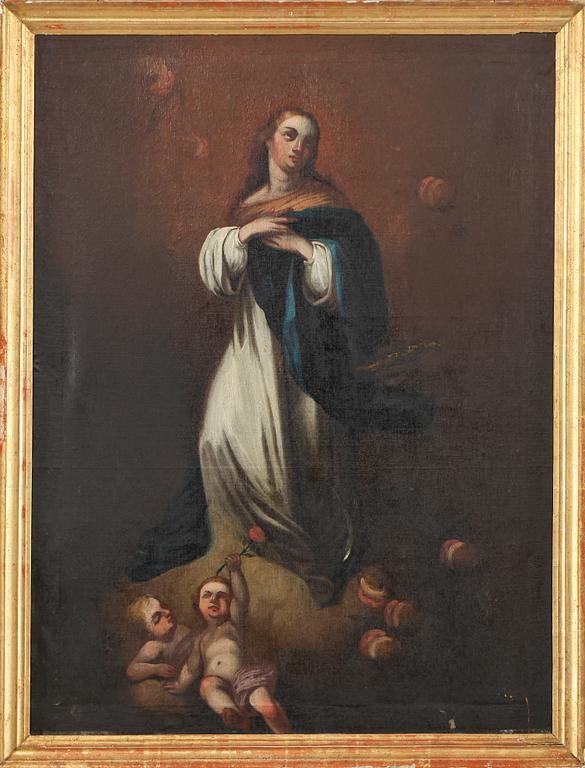 OKÄND KONSTNÄR, olja på duk, 1800-tal.