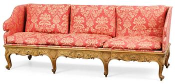 828. A Swedish Rococo sofa.