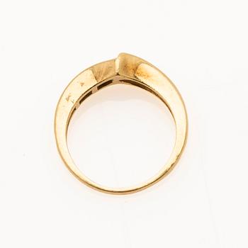 Ring, 14K gold with diamonds, Willy Wiemann.