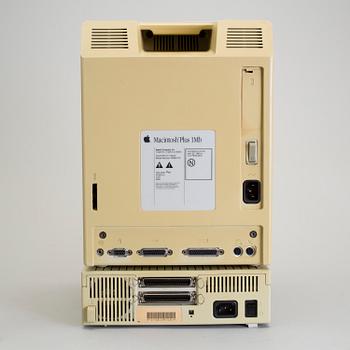 A Macintosh Plus 1Mb Apple Computer, 1986.