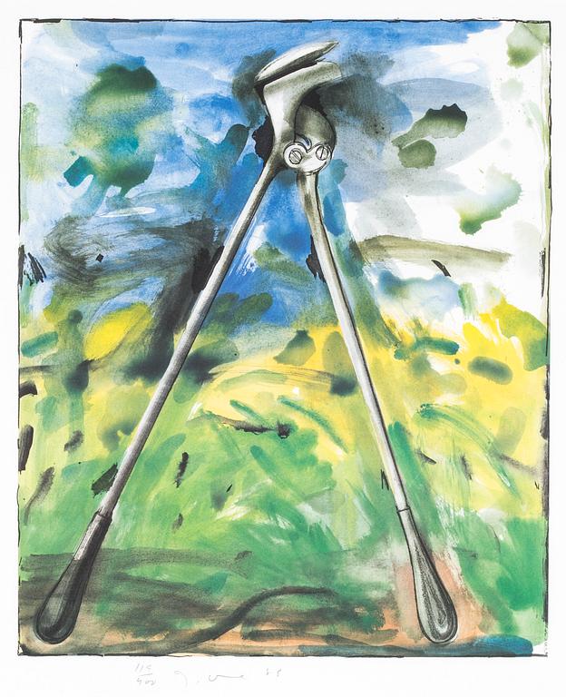 JIM DINE, offset, signerat, daterat -85 och numrerat 119/400.