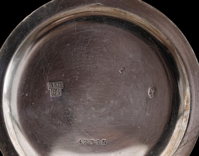 FICKUR, silver, savonett, urtavla märkt Georges Ducommun Le Locle, 1900-talets första hälft.