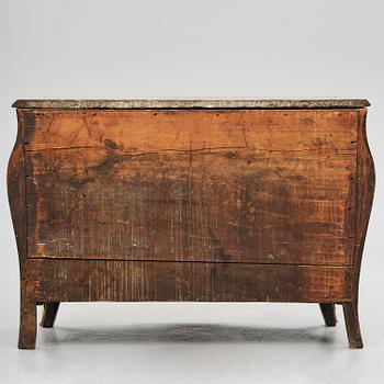 A parquetry and ormolu mounted rococo commode attributed to C. Tietze (master in Stockholm 1764.91).