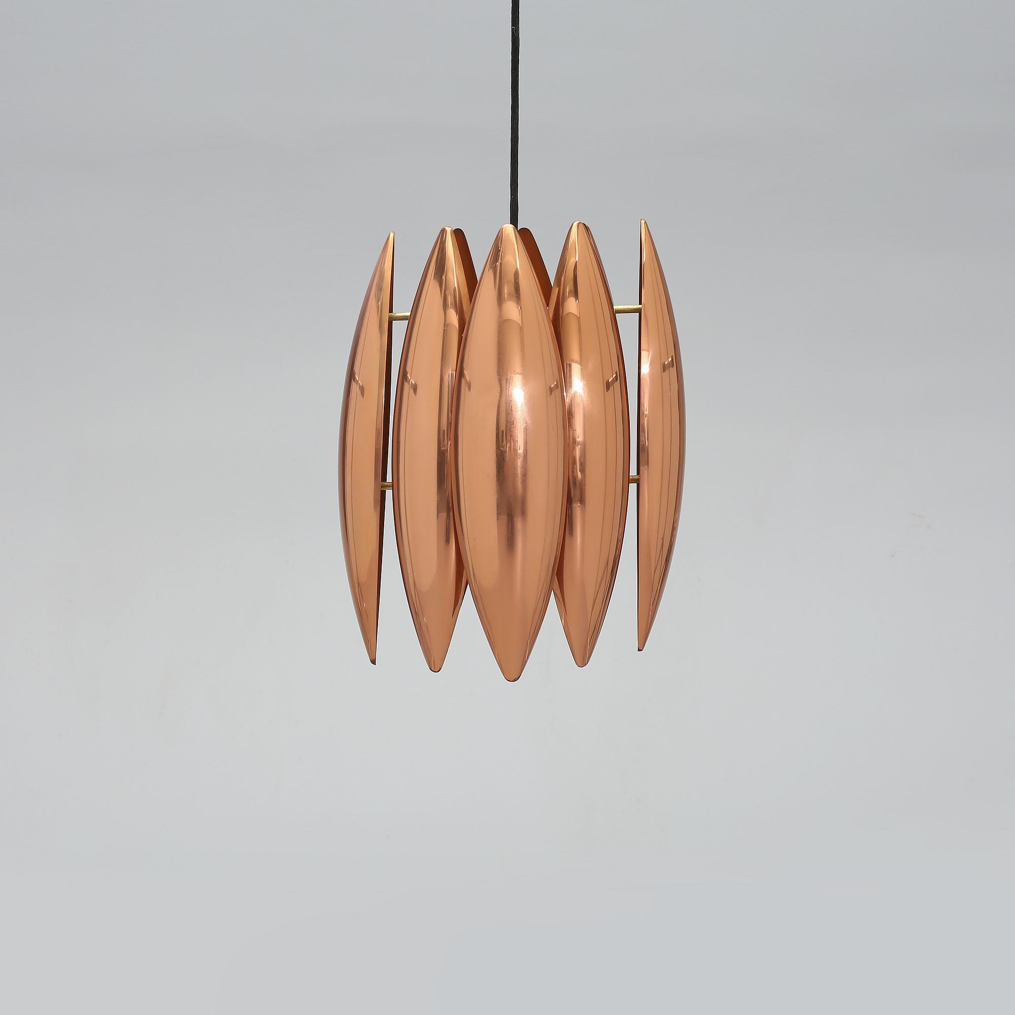 TAKLAMPA, Jo Hammerborg, Fog & Mörup, 1900-talets andra hälft. Höjd 38 cm.