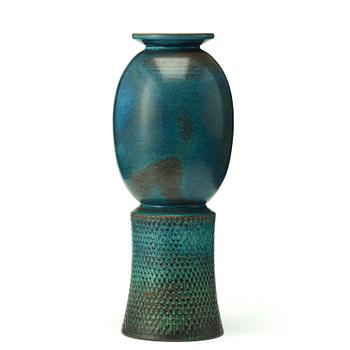 Stig Lindberg, A Stig Lindberg stoneware vase, Gustavsberg studio, Sweden 1964.