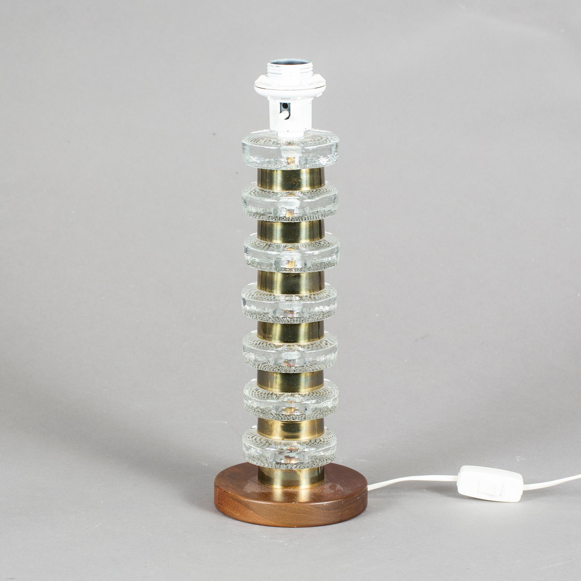 BORDSLAMPA, Carl Fagerlund, Orrefors.