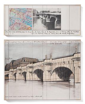 393. Christo Vladimirov Javacheff, "The Pont Neuf, Wrapped (Project for Paris)".