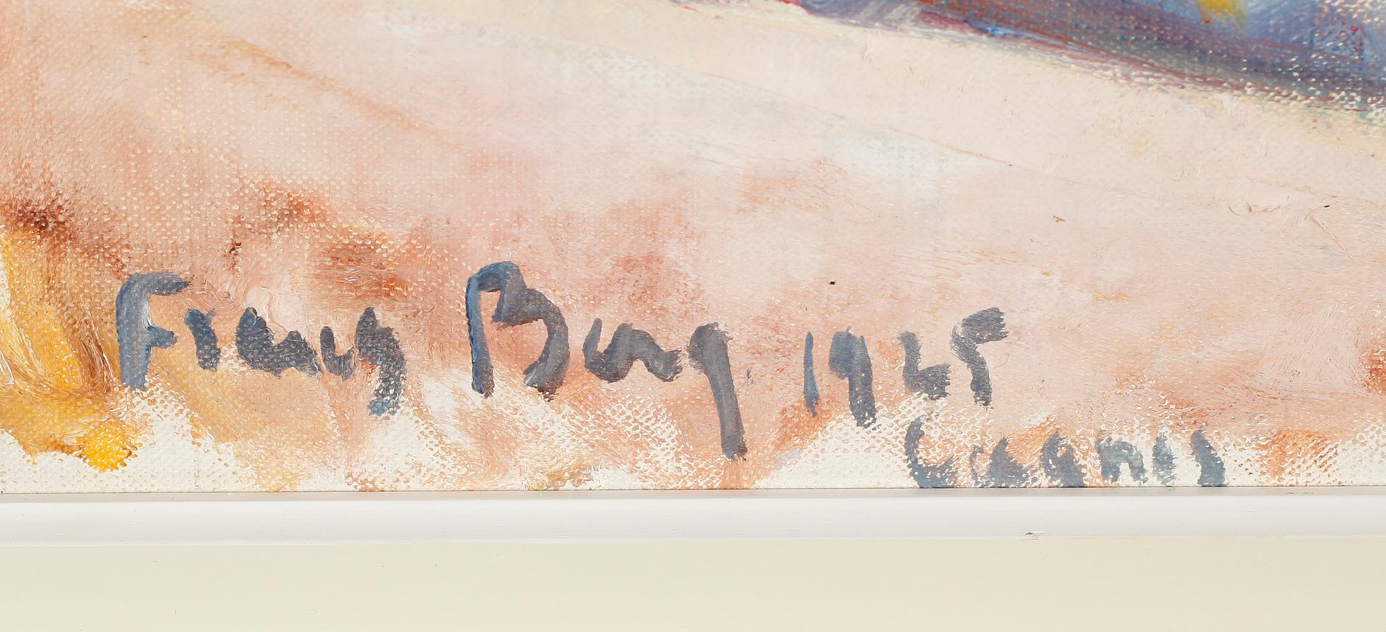 FRANS BERG, olja på duk, signerad och daterad 1925.