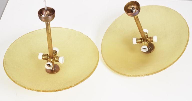Swedish Modern, taklampor, ett par, 1930-40-tal.
