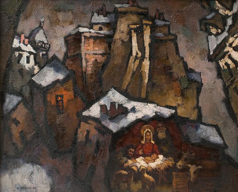 Oskar Rabin, "CHRISTMAS IN PARIS".