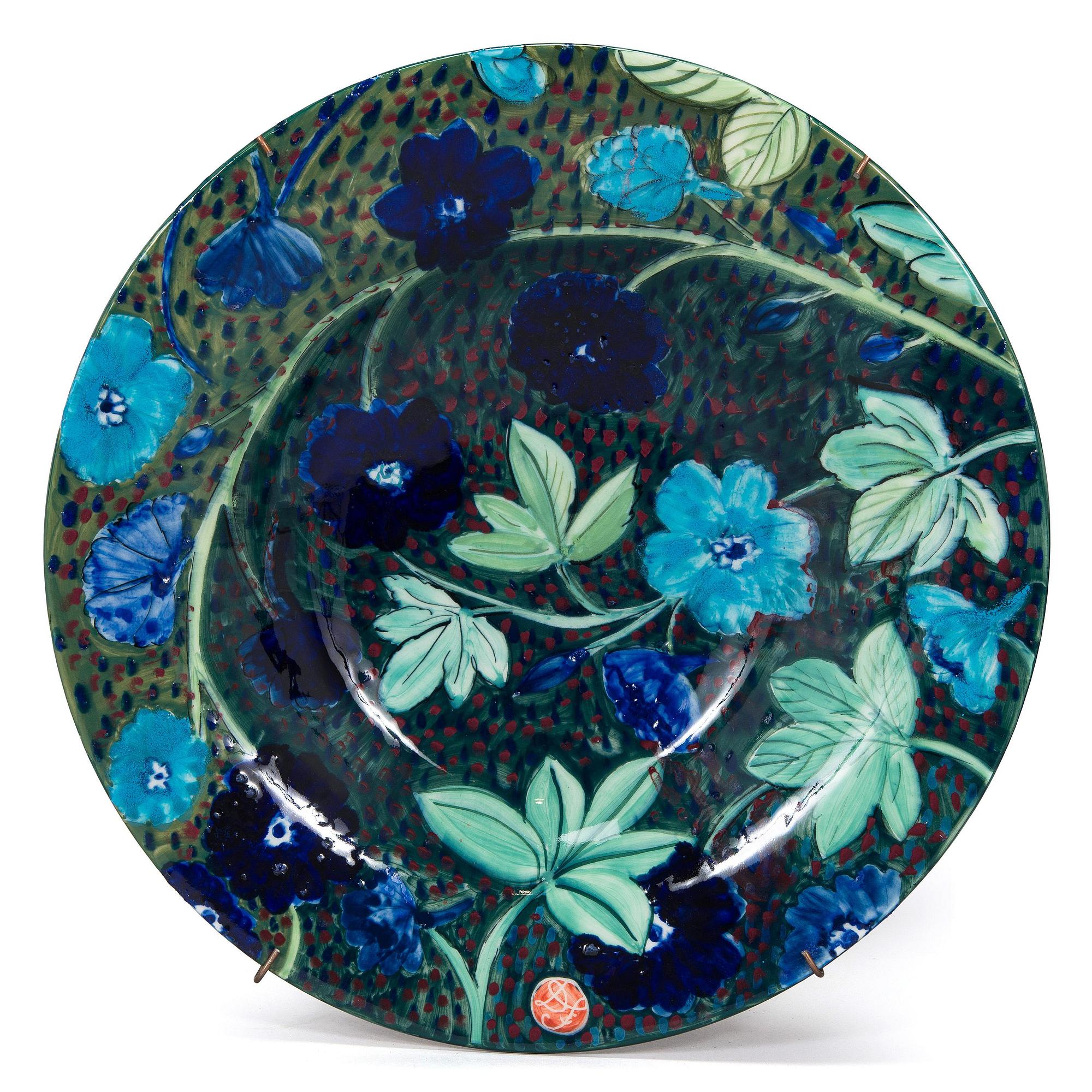 Dorrit von Fieandt, skålfat, keramik, signerad DF Arabia Finland.