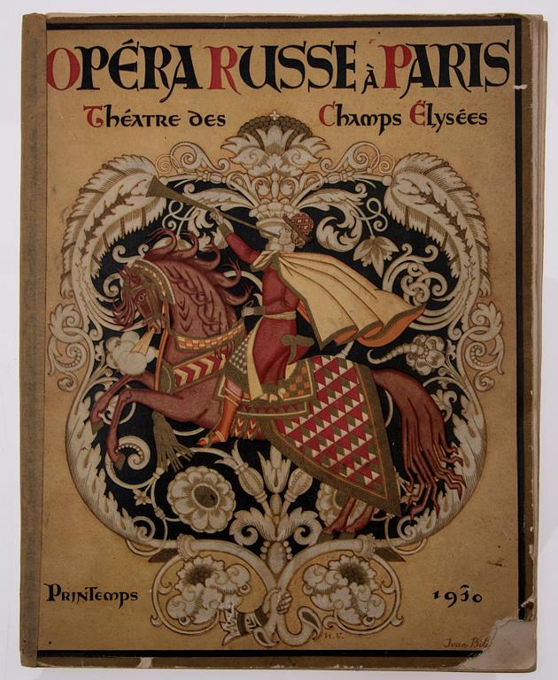 PUBLIKATION, "Opéra Russe á Paris Théatre des Champs Élysées, Printemps 1930.