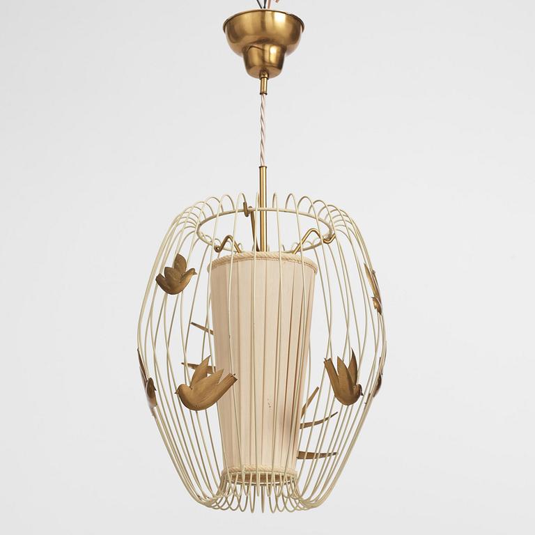 Hans Bergström, a ceiling lamp model "3", ateljé Lyktan, Åhus, 1940s-50s.