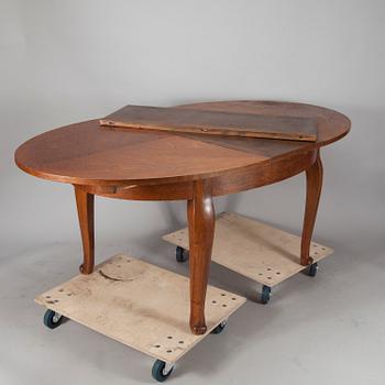 MATBORD samt STOLAR 8 st, 1930/1940-tal.