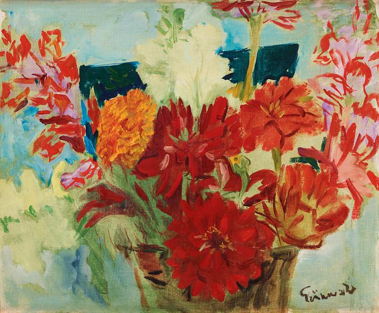 Isaac Grünewald, Flower still life.