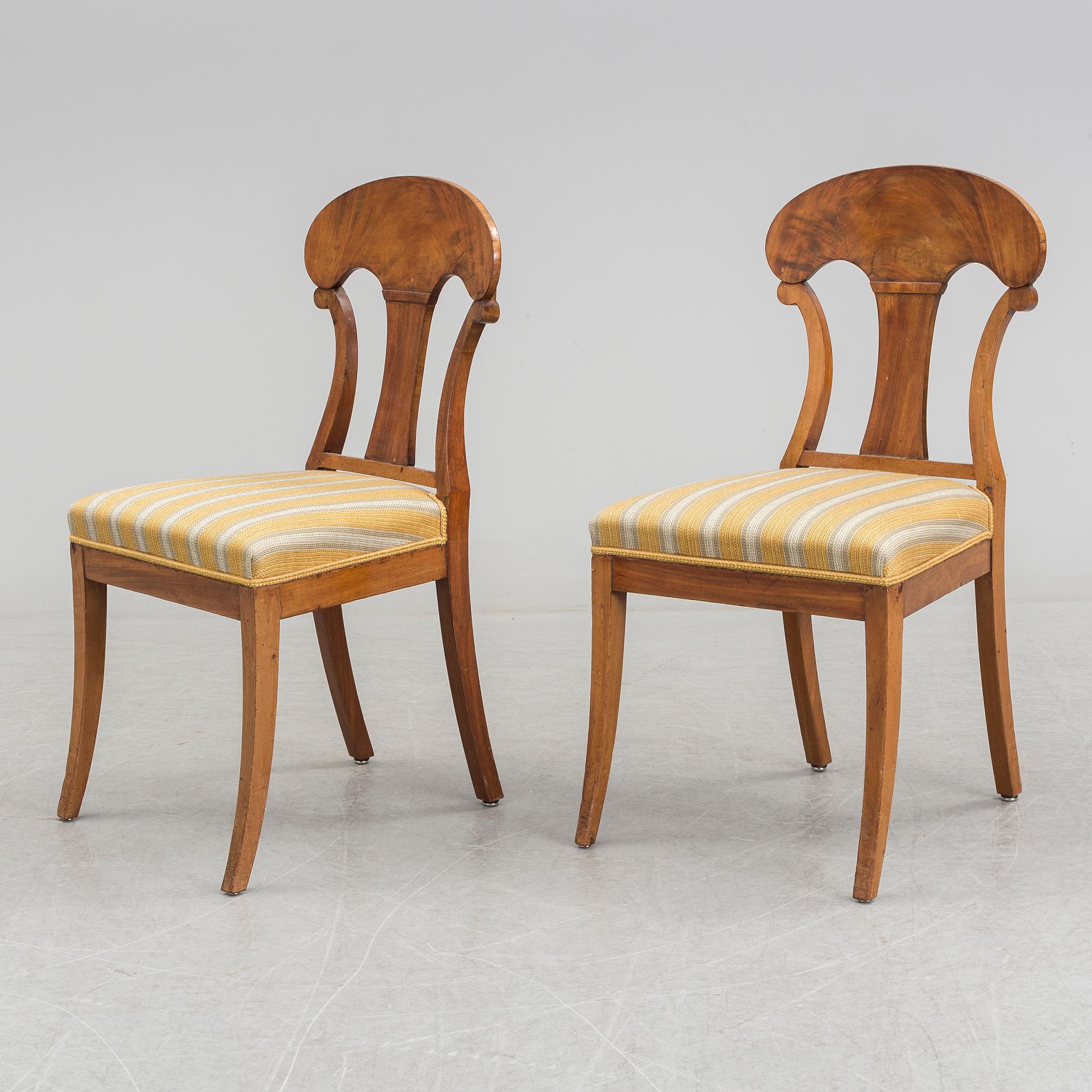 STOLAR, 6 st, Karl Johan, 1800-talets första hälft.