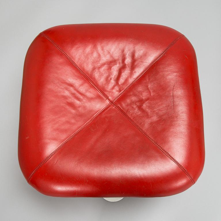 Yrjö Kukkapuro, A 1970's 'Carousel' armchair and ottoman for Haimi Finland.