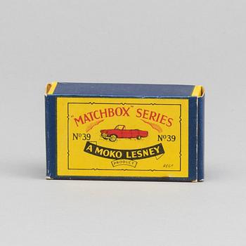 LESNEY MATCHBOX SERIES, Ford Zodiac Convertible RW 39A-1.