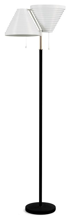 An Alvar Aalto two-light floor lamp, Artek, Finland, model A810.