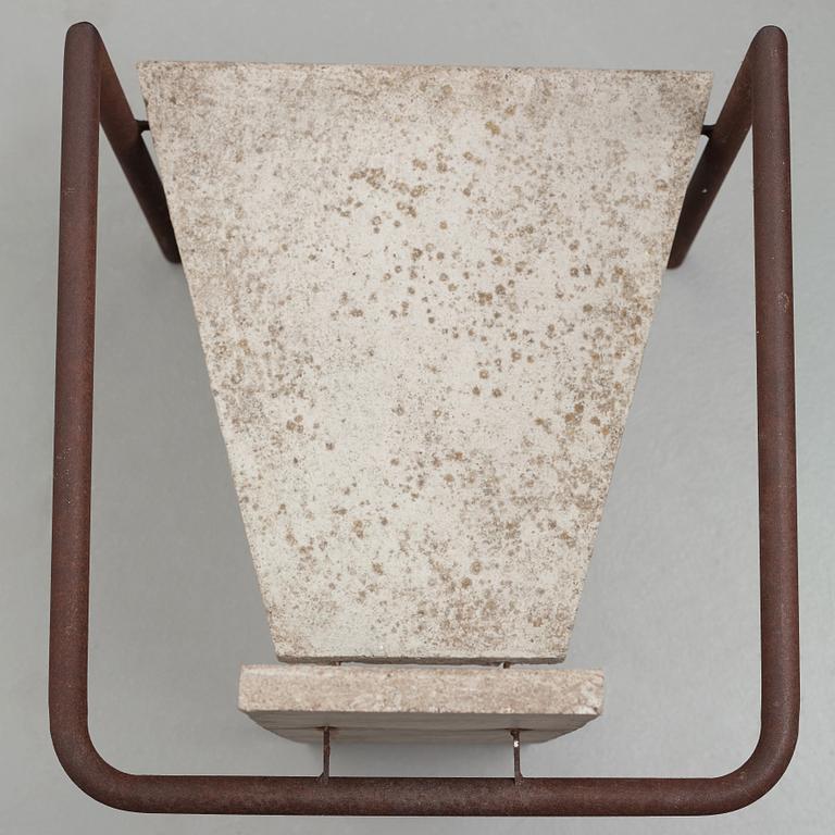 Jonas Bohlin, a "Concrete" armchair, Källemo, Värnamo, Sweden 1981.