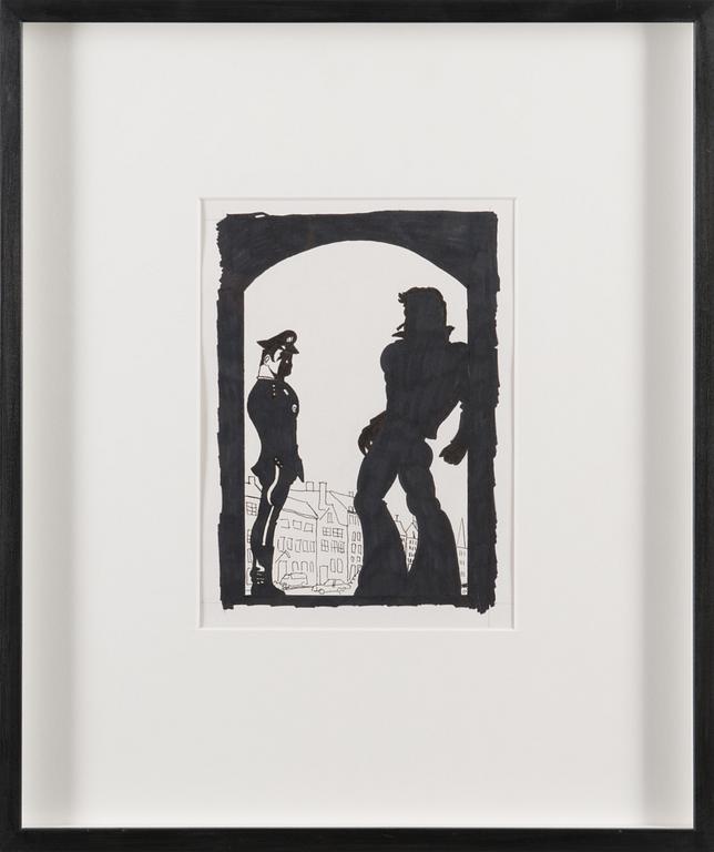 TOM OF FINLAND, SILHOUETTE - UNDER THE BRIDGE.