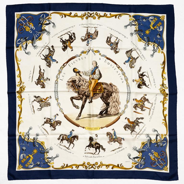 Hermès, scarf, "Les figures d'Equiation".